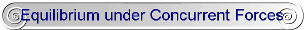 Equilibrium under Concurrent Forces